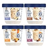 Quaker Overnight Oats, Variety Pack, Breakfast Cereal, Pack of 12