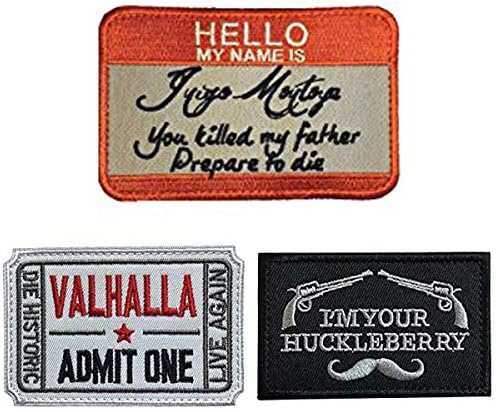 Bundle 3 Pieces Tactical Desert Badge Embroidery Fastener Hook & Loop Emblem Patch