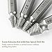 CO-Z Stripped Screw Extractor Set, HSS Easy Out Extractor Kit for Broken Bolts Screws Taps, Small Damaged Screw Remover Pliers Tool for Home Use, 4PCS