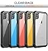 iPhone XR Case, ATOP Full-Body Rugged Armor Cover Case with Built-in Screen Protector Support Wireless Charging Thin Clear Case for iPhone XR 6.1 Inch 2018 (Black/Clear)