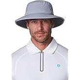 Performance Golf Hat with Wide Brim - UPF 50+ Sun Protection - Fore Golf in Black