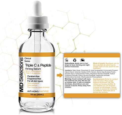 md selections triple c peptide serum