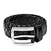 Falari Men's Braided Belt 100% Genuine Leather Black 38-40 9005-BK-L