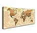youkuart World Map Canvas Wall Art for Home Decor Map of The World Posters Prints Painting Modern Artwork Wooden Framed Maps Office Wall Decor Ready to Hang