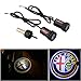 CHAMPLED for ALFA Romeo Car Auto Laser Projector Logo Illuminated Emblem Under Door Step Courtesy Light Lighting Symbol Sign Badge LED Glow Performance