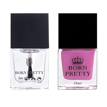 Born Pretty Combo Deal of No Smudge Top Coat & No Odour Liquid Latex for Nail Stamping and Nail Art.