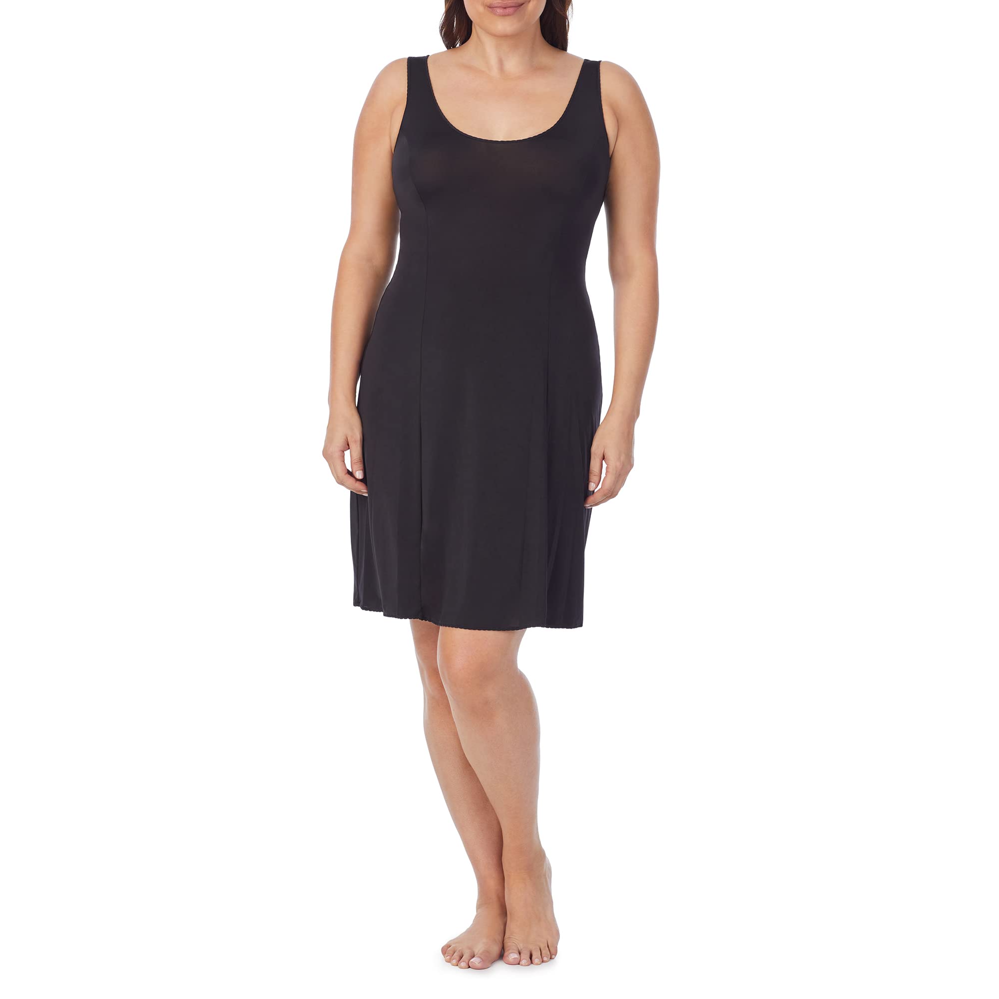 Photo 1 of Jones NY Women's Plus Size Silky Touch 38 Sleeveless Anti-Cling Full Slip, Black, 2X