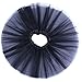 Anleolife 12'' Girl Tutu Skirt Party Tutus Pure Color (Black)