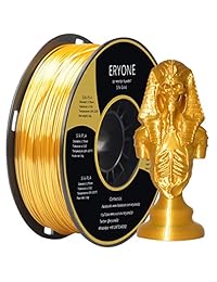 Filamento PLA de 0.069 in, color dorado seda ERYONE de 0.069 in, filamento brillante sedoso PLA de 0.069 in, filamento de impresión 3D PLA para impresora 3D y bolígrafo 3D, 2.2 lbs 1 bobina