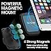 iKross Magnetic Air Vent Clip on Car Mount Smartphone Stand Holder Cradle Feature 6 Powerful Magnet - Black