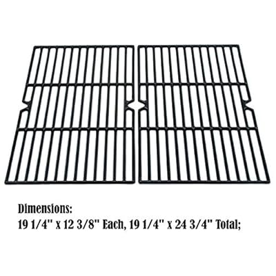 Direct store Parts DC107 Polished Porcelain Coated Cast Iron Cooking Grid Replacement Charmglow,Jenn-Air,Weber,BBQ Grillware,Costco Kirkland,Aussie,Grill Zone,Kenmore,Nexgrill.Gas Grill