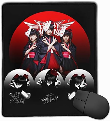YOUNEVERFORGETME Mousepad Custom Babymetal Japanese Kawaii Metal Painting Art Mouse Pads