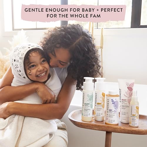 The Honest Company 2-in-1 Cleansing Shampoo + Body Wash | Gentle for Baby | Naturally Derived, Tear-free, Hypoallergenic | Citrus Vanilla Refresh, 18 fl oz