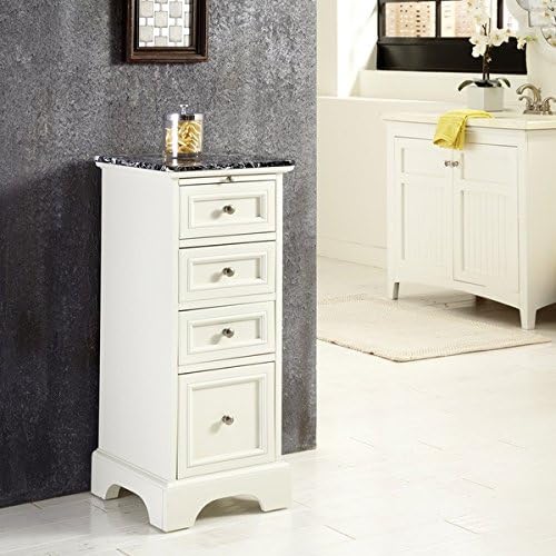 Bathroom Storage Chest White 4 Drawer Bath Cabinet