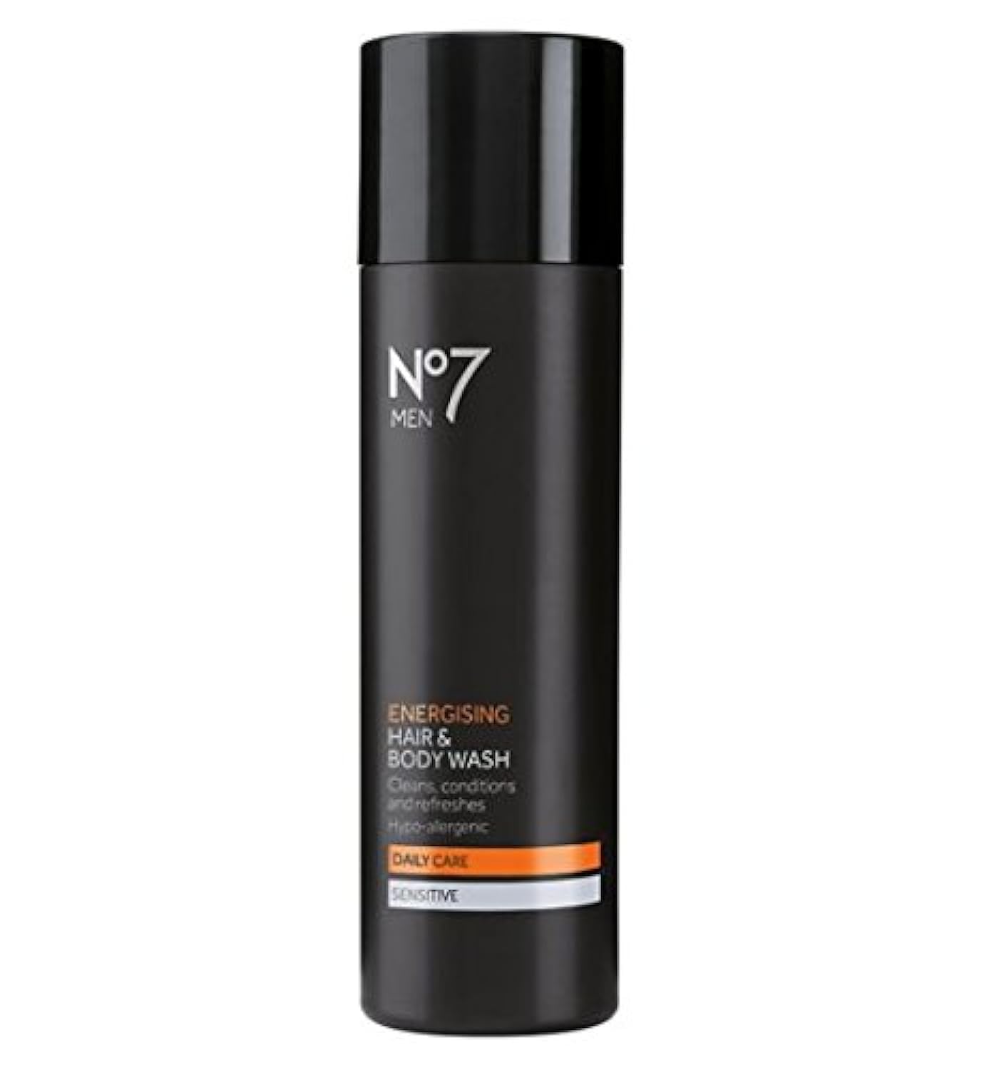 no7 sensitive energising hair & body wash 200ml