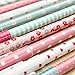 DPIST® Gel Pens Set for coloring 10pcs Gel Ink RollerBall Pens Korean Style Watercolor 0.38 mm