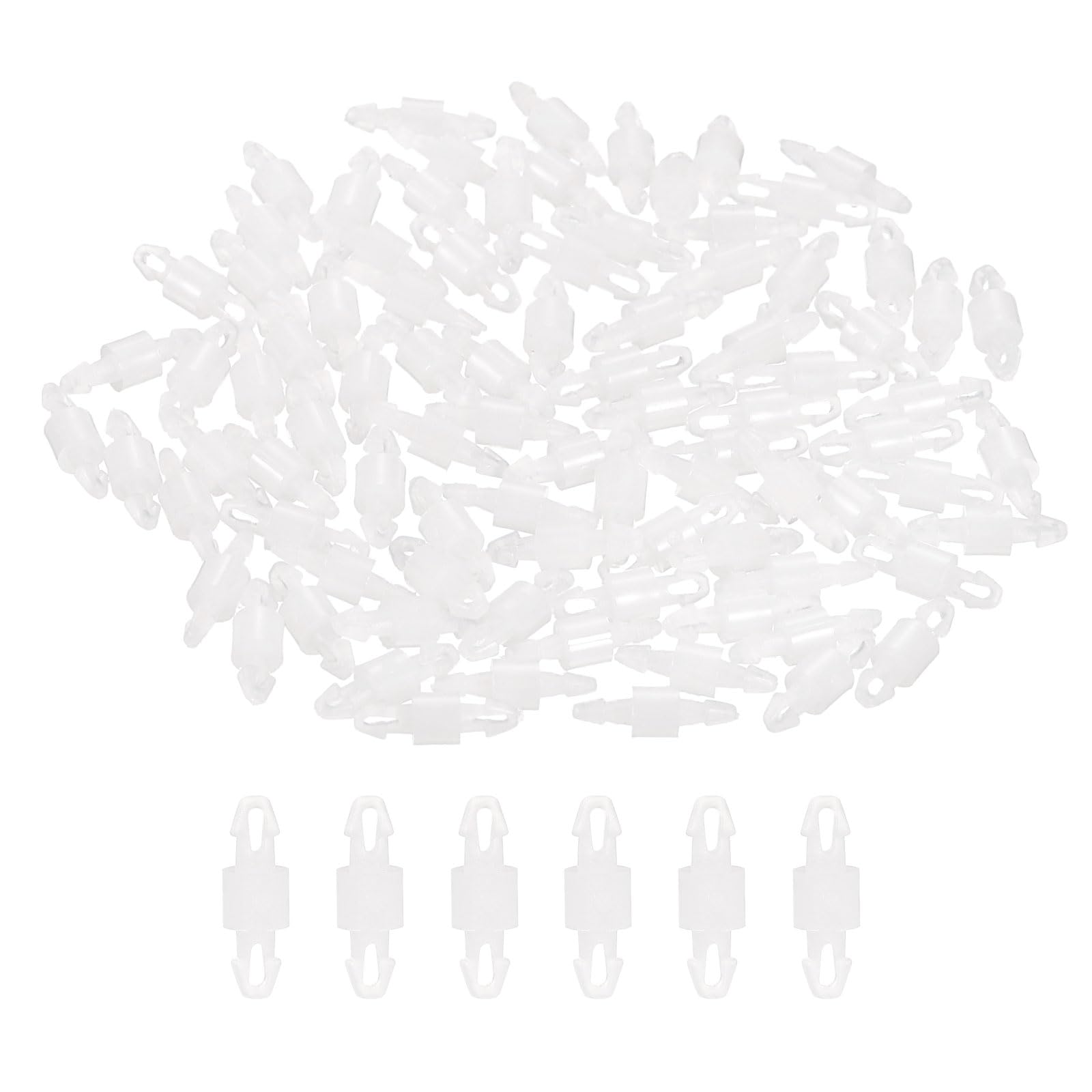 PATIKIL 200PCS PCB Board Isolation Column, Nylon Reverse Locking Circuit Board Clips Standoff Double Head Insulation Bracket Support Height 3mm /0.12"