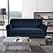 CHUN YI Stretch Sofa Slipcover 2 Piece Sofa Cover, 3 Seater Couch Slipcover Coat Soft Washable Furniture Covers with Elastic Bottom, Checks Spandex Jacquard Fabric, Large, Dark Blue/Navy