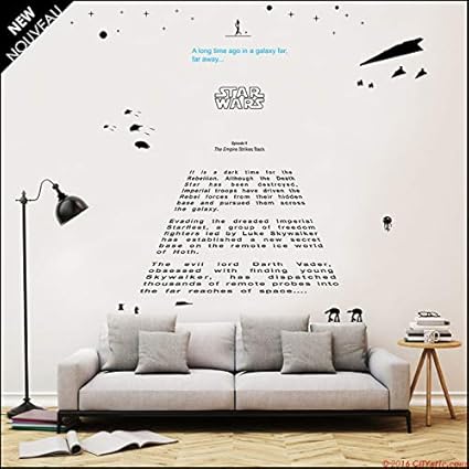 star wars opening crawl wall decal