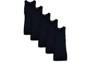 Hanes Men’s Tall 100% Cotton Ribbed Tank Tagless Undershirts, Multipack