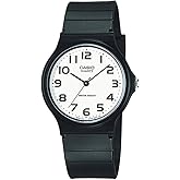 Casio MQ24 Series | Quartz Analog Watch for Men | Water Resistant | Resin Case | Resin Band | Resin Glass | Three Hand Analog (HR, Min, SEC) | Classic Casio Design | 3 Year Battery