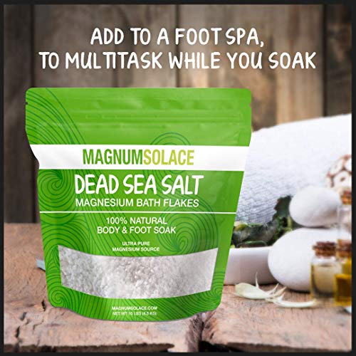 Magnesium Bath Flakes (10 LBS Bulk) Pure Dead Sea Magnesium Chloride