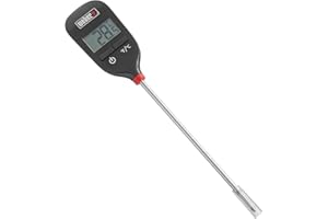Weber Instant Read Thermometer, for Grilling, Oven, BBQing, Cooking (6750)