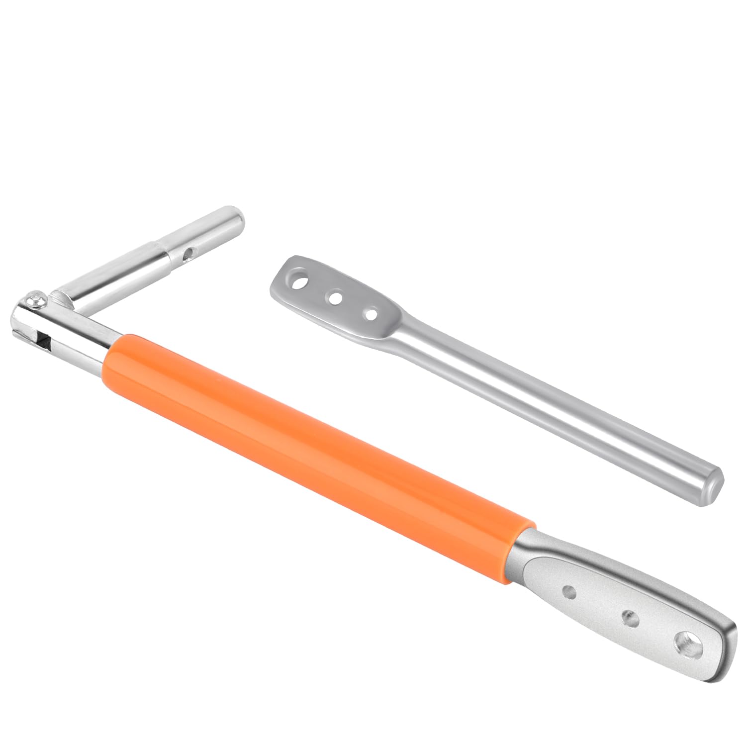 Wire Fence, T Post Clips Tool with Winder 3 Holes Wire Twister Wire Fence Fastener for Bender Tool Installation Repair Tool for Wire Fence (Orange)