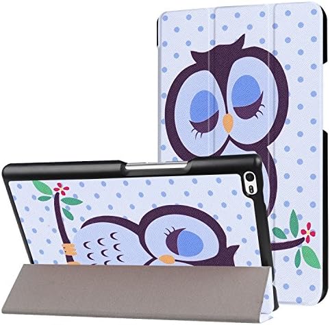 DouKou Lenovo Tab4 8 Case, PU Leather Slim Smart Case Cover,stent (With Auto Wake/Sleep Feature) For Lenovo Tab4 8 8.0-Inch Android Tablet (Owl)