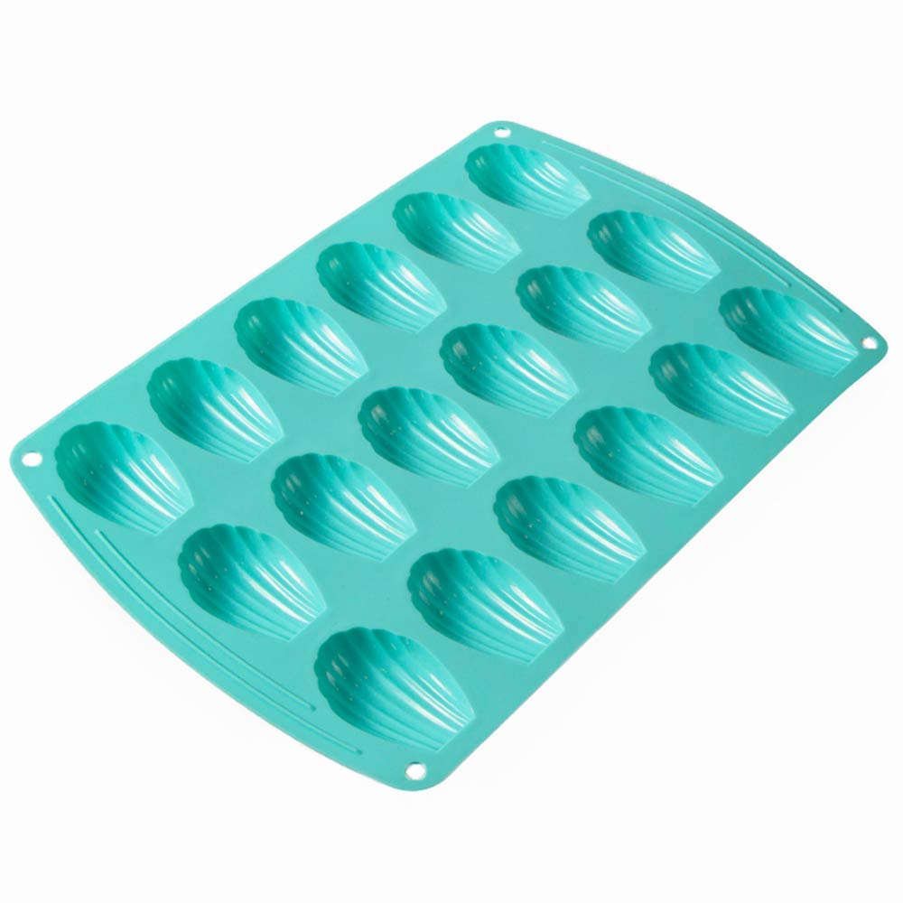 webake Madeleine Tray Silicone Baking Moulds 18 Cavity Cake Tin Shell Chololate Cookie Candy Mold