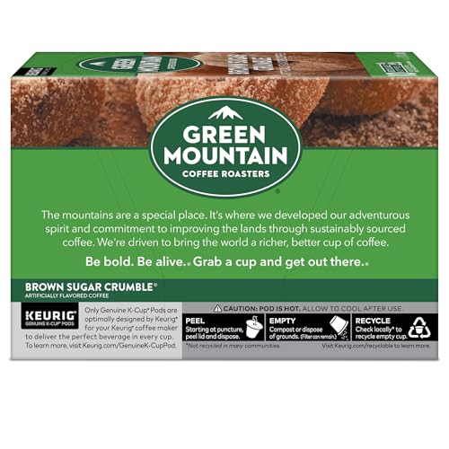GREEN MOUNTAIN COFFEE ROASTERS BROWN SUGAR CRUMBLE KEURIG SINGLE-SERVE K-CUP PODS, MEDIUM ROAST COFFEE