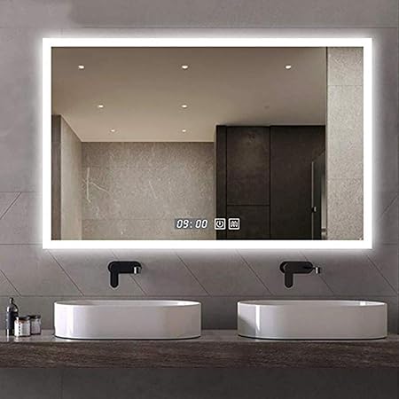Specchio Da Bagno Illuminato Con Luce A Led Dimmerabile A