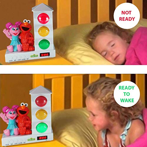 Sesame Street Stoplight, Alarm Clock for Kids, Clock with Abbey and
