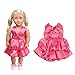 GOPOWD 18 Inch American Girl Doll Clothes Wardrobe Makeover - 5 Outfits with 1 Pair Elegant Shoes for My Life Doll, Our Generation, Journey Girl Dolls Accessories