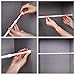 Rumibuying Tension Rod 6 Pack Spring Tension Curtain Rods Extendable Tension Rod for Bathroom Window Closet White (15.7