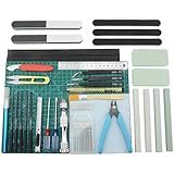 BXQINLENX Professional 38 PCS Gundam Model Tools Kit Modeler Basic Tools Craft Set Hobby Building Tools Kit for Gundam Car Model Building Repairing and Fixing(P)