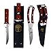 Oakridge Garden Hori Hori Knife and Pruning Shears Gardening Tool Set The Perfect Garden Knife and Pruner Set Tools (Brown)