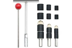 Garosa Pipe Water Stopper Kit PPR Tube Hot Water Stop Pin Pipe Leakage Repair Tool Stainless Steel with Wrench Extractor G1/2 G3/4 G1 Tubes Spare Rubber Sleeves for Fast Water