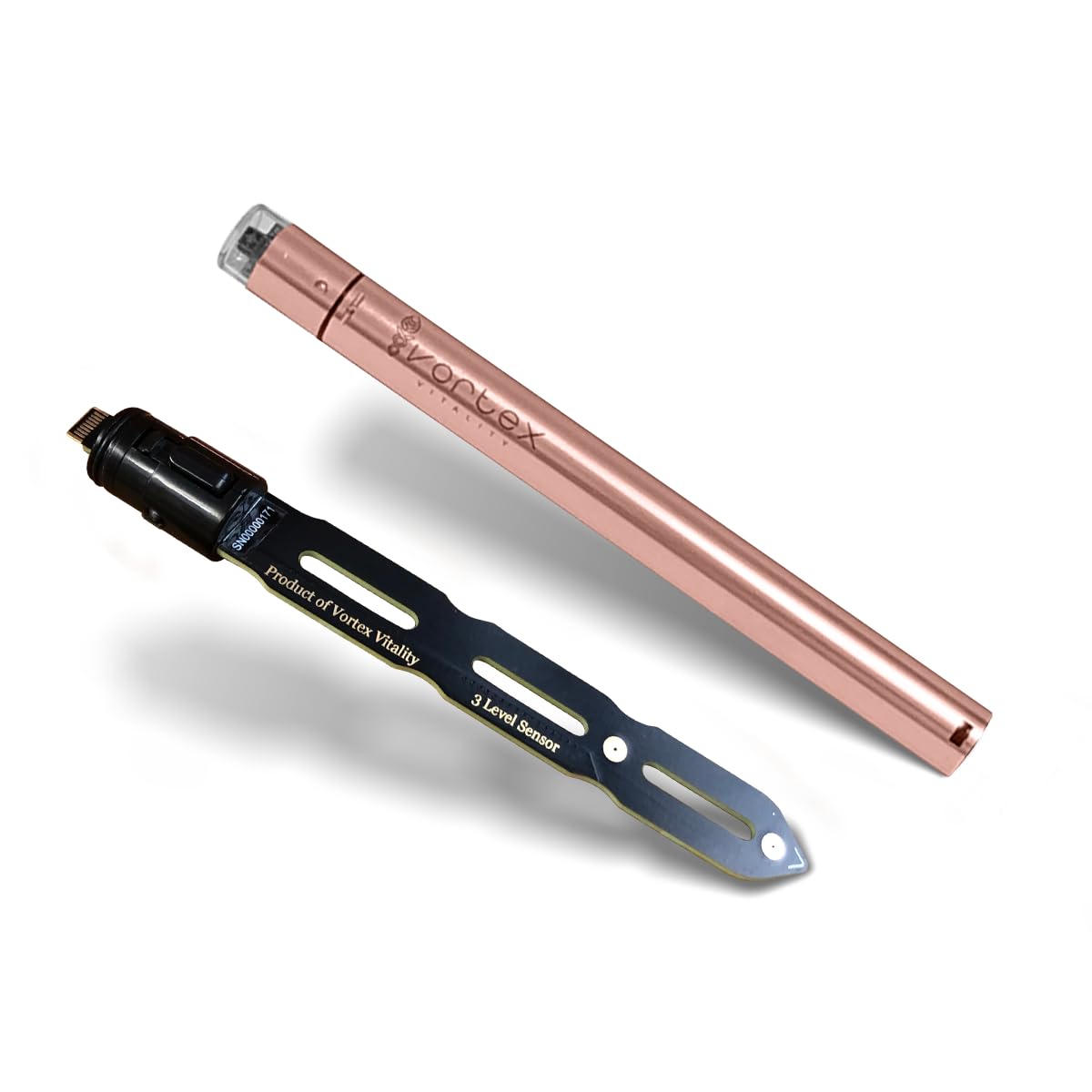Vortex Vitality Vprobe - AI Smart Soil Sensor with EC Fertility, Soil & Air Temp | Intelligent WiFi Plant Health Assistant | Soil Moisture, Humidity & Sunlight Monitor for Indoor Plants (Rose Gold)