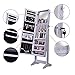 Shelving Solutions Jewelry Cabinet Armoire, Mirrored Jewelry Armoire with Stand, White