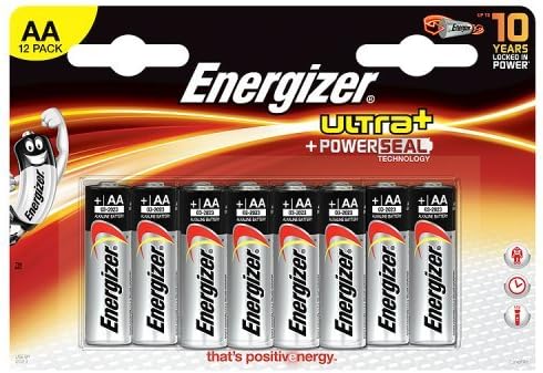 Energizer Ultra Plus with Powerseal Technology AA Batteries, 12 Batteries