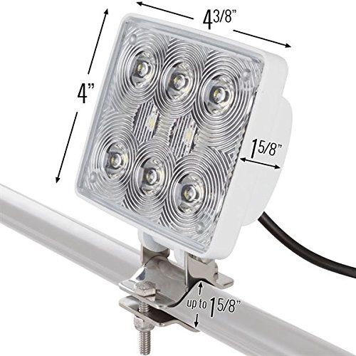 Bright White Clampon Marine LED Boat Spreader Light MasterBasser