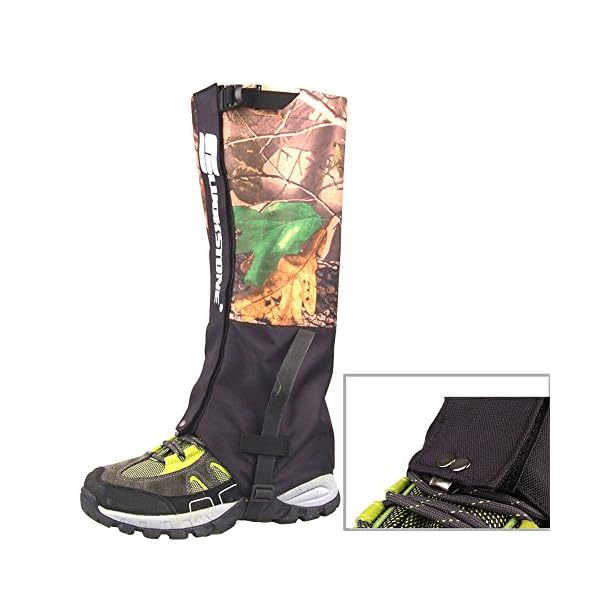 Hanperal-Double-Layer-Waterproof-Hunting-Walking-Climbing-Legging-Snow-Gaiters-Camouflage