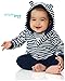 Simple Joys by Carter's Unisex Babies' 4-Piece Jacket, Pant, and Bodysuit Set, Navy, Bear, 0-3 Months