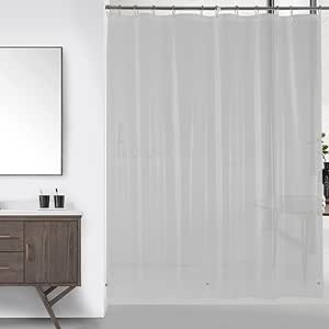 downluxe Frosted Shower Curtain Liner 72x72 - PEVA 3 Gauge Light Weight ...