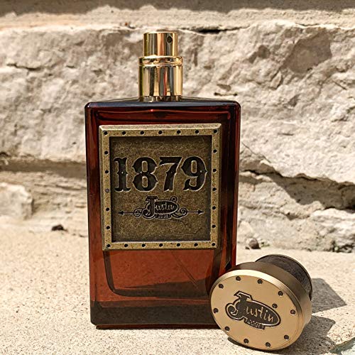1879 Cologne - Official Justin Brands Fragrance - Natural and Authentic Perfume Spray for Men - Woody and Crisp Scent - Masculine Fragrance - 3.4 oz 100 ml