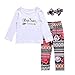 Arleysh Baby Girls Clothes Little Big Sister T-shirt Romper+Floral Print Pants+Headband 3pcs Outfit (2-3 Years, Big Sister)