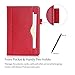 ProCase Samsung Galaxy Tab A 8.0 Case - Standing Cover Folio Case for 2015 Galaxy Tab A Tablet (8.0 inch, SM-T350 P350), with Multiple Viewing angles, auto Sleep/Wake, Document Card Pocket (Red)