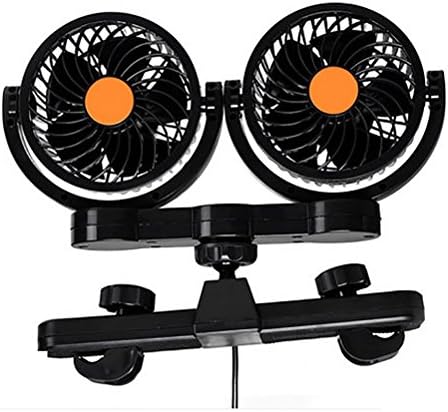 JINGBO Car Fans,12V Electric Auto Cooling Fan, Electric Car Fan for Rear Seat Passenger