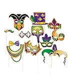 Mardi Gras Costume Props 4E's Novelty + Bonus sticker